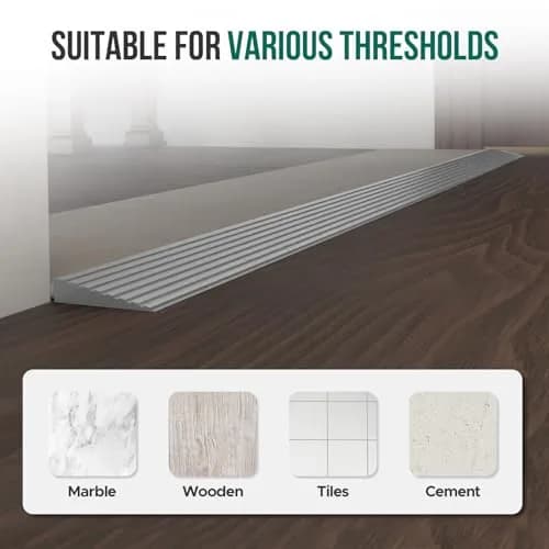 Boiarc Rubber Threshold Ramp for Doorways 10cm (4") Rise x 100cm (3.3Ft) Long | Heavy Duty 1360kg (3000lb) Capacity thumbnail 7