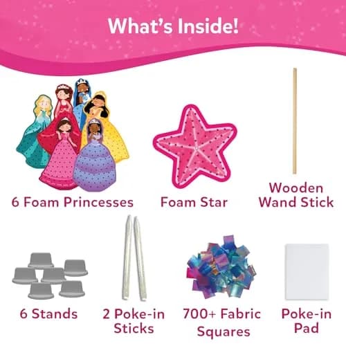 Skillmatics Poke-in Art Magical Princesses Wood Craft Kit | Mess-Free Fun for Ages 4-9 thumbnail 3