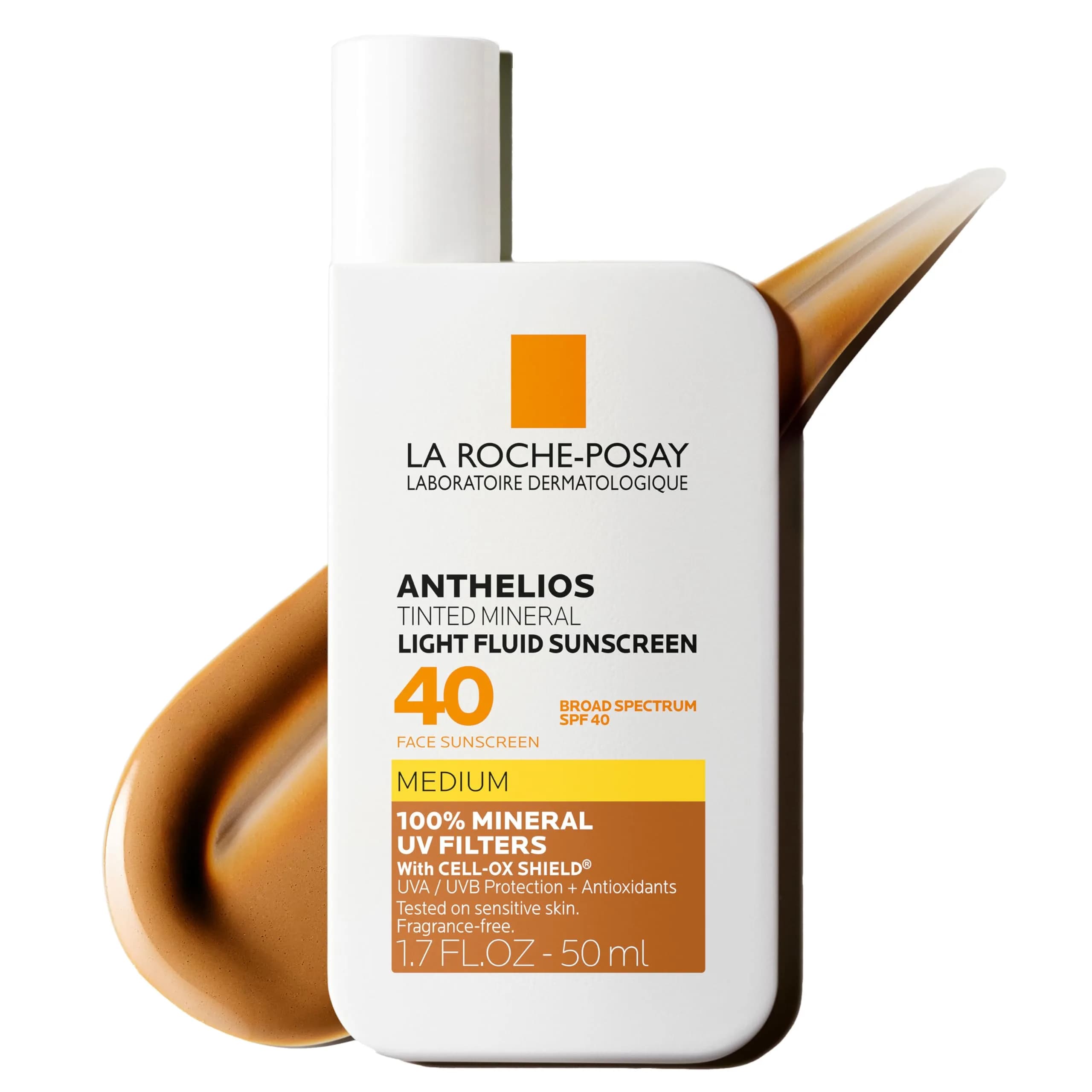 La Roche-Posay Anthelios Tinted Mineral Sunscreen Face SPF 50 50ml (1.7 Fl Oz) | Broad Spectrum UVA/UVB Protection — 51ml