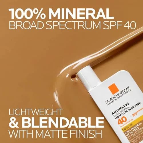 La Roche-Posay Anthelios Tinted Mineral Sunscreen SPF 40 Medium 51ml (1.7 Fl Oz) | Broad Spectrum UVA/UVB Protection thumbnail 3