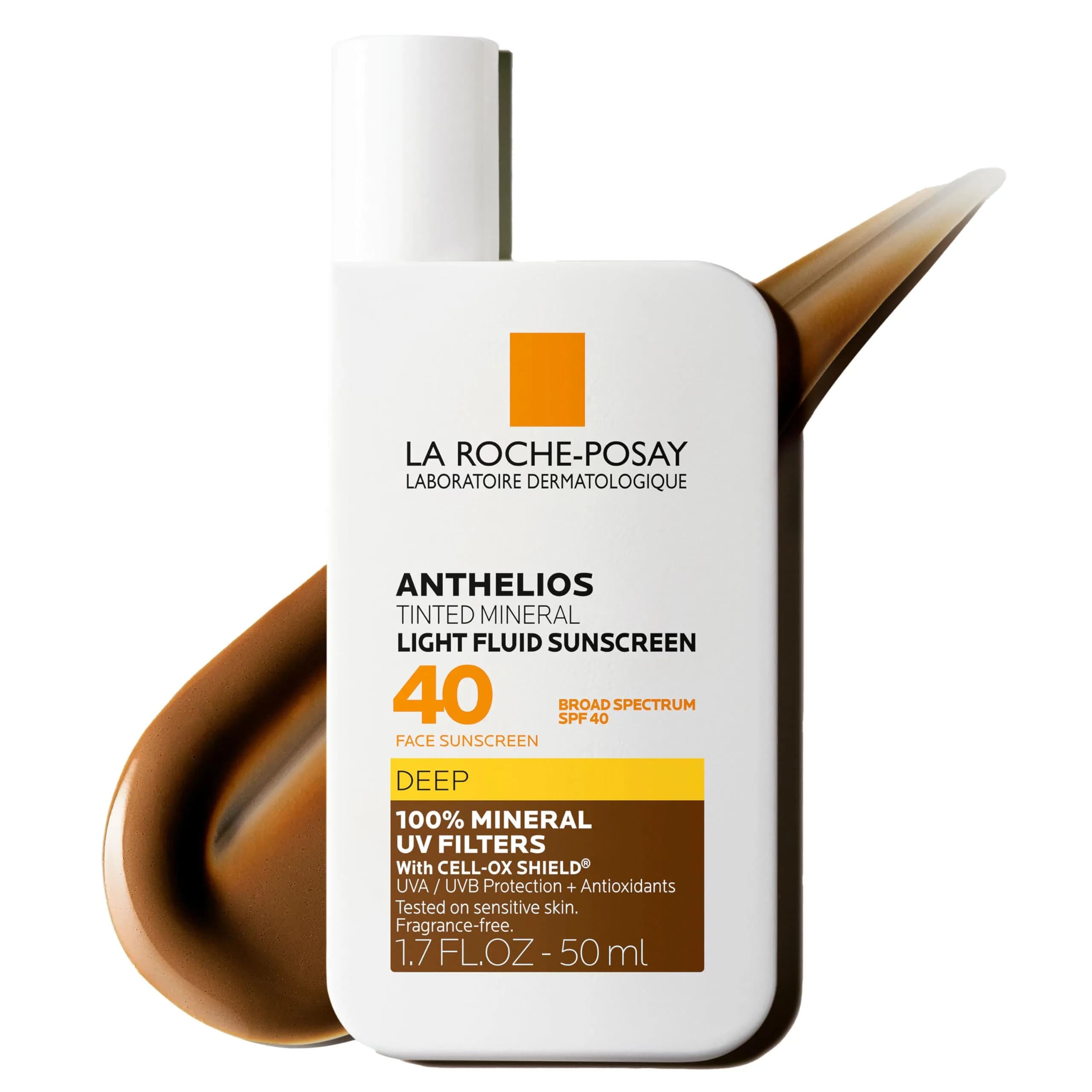 La Roche-Posay Anthelios Tinted Mineral Sunscreen Face SPF 50 50ml (1.7 Fl Oz) | Broad Spectrum UVA/UVB Protection — 50ml