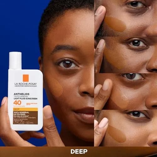 La Roche-Posay Anthelios Tinted Mineral Face Sunscreen SPF 40 Deep | 50ml (1.7 Fl Oz) | Broad Spectrum Protection thumbnail 4