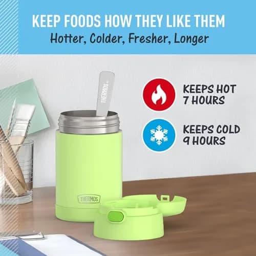 THERMOS FUNTAINER Food Jar with Spoon, 16oz | Keeps Food Hot & Cold for Kids thumbnail 5