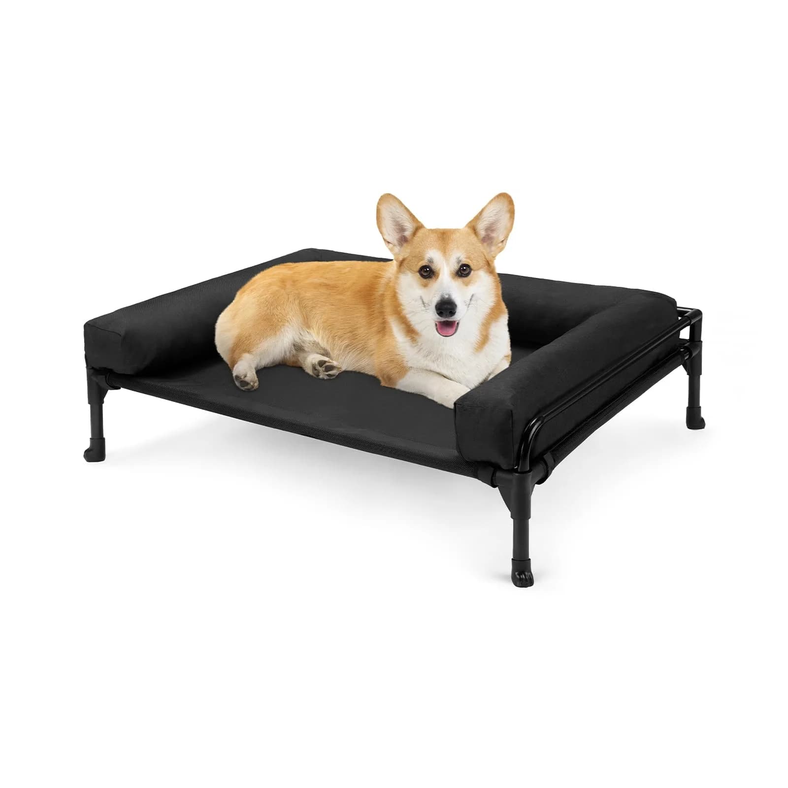 Veehoo Outdoor Elevated Dog Bed-Cooling Raised Dog Cot for Medium Sized Dog | Durable Steel Mesh & No-Slip Feet - main product image