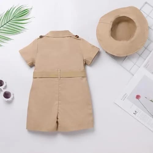 ODASDO Safari Outfit for Baby Girls & Boys 12-18 Months (19" Length) | Jungle Adventure Clothes thumbnail 7