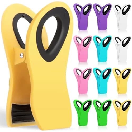 Jetmore 12 Pack Chip Clips Plastic Bag Clips for Food | Strong Spring Grip thumbnail 1
