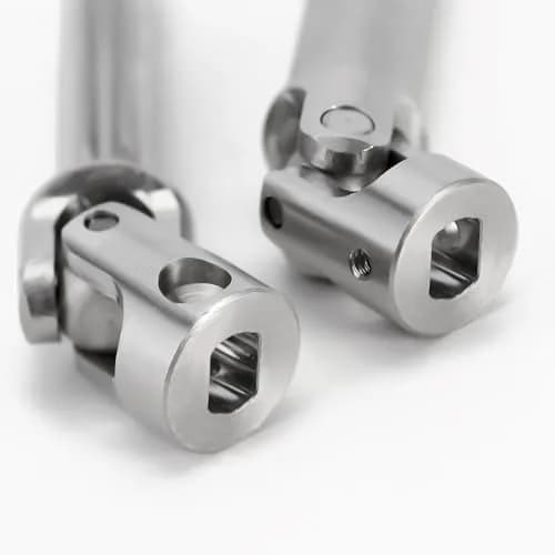 INJORA Stainless Steel Center Drive Shafts for Redcat Ascent-18 Upgrade (2-Pack, Silver) thumbnail 5