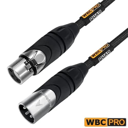 WORLDS BEST CABLES WBC-PRO-QUAD 6 Foot Microphone XLR Cable | Ultra Silent & Flexible, Professional Grade thumbnail 5