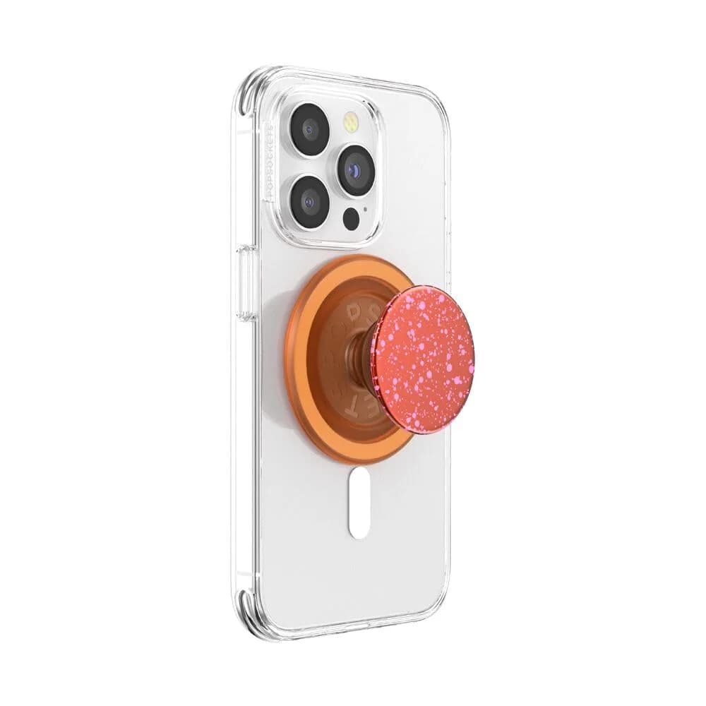 PopSockets Phone Grip for MagSafe 1 Count | Magnetic Stand & Grip, Clay Speckle - main product image