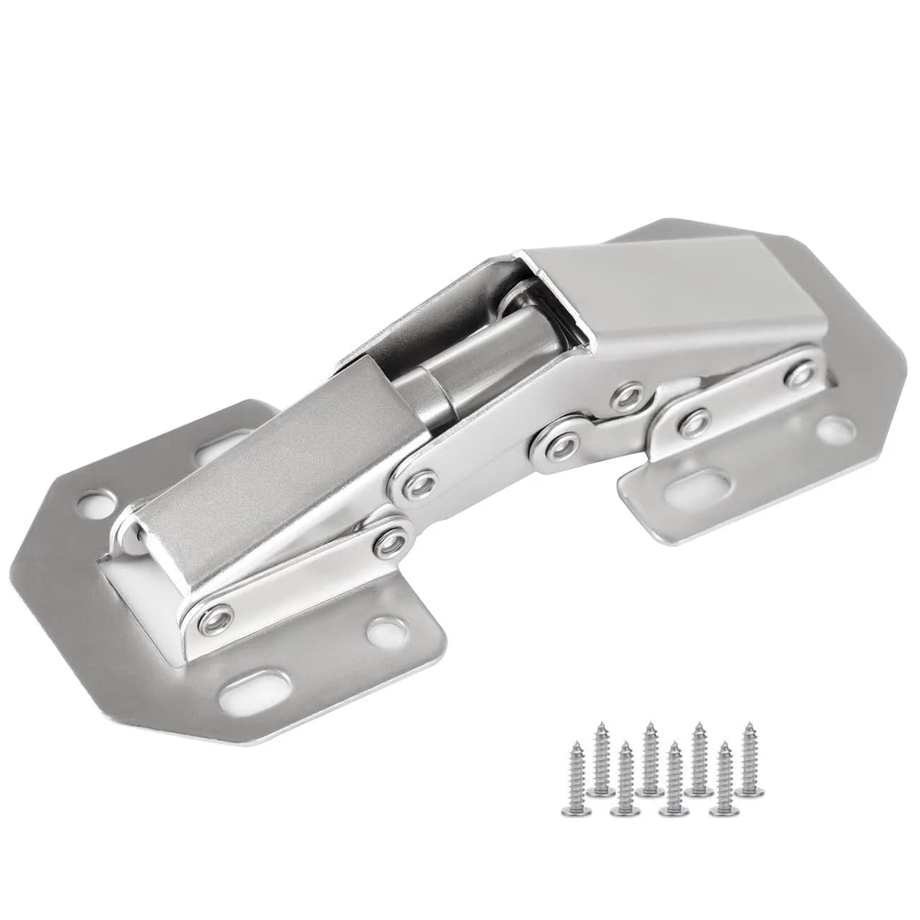 DOBOGA Hidden Hinges for Frameless Cabinets 20 Pack | Concealed 90° Surface Mount Hinges