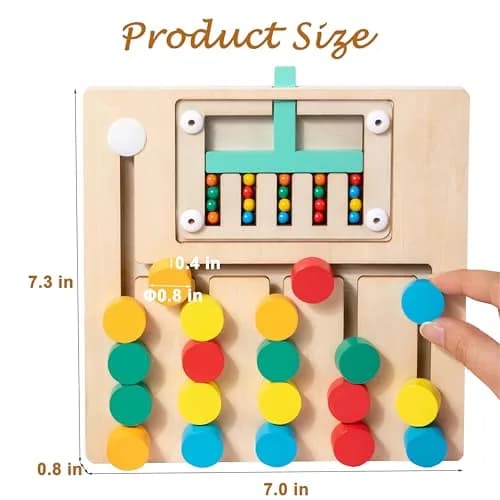 PHIELEY Color Matching Dementia Activities for Seniors | Easy Memory Care Game Toy with Large Tiles thumbnail 4