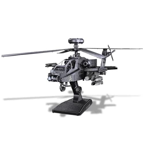 Piececool AH-64 Apache 3D Metal Model Kit 145 Pcs | Educational STEM Building Toy thumbnail 7