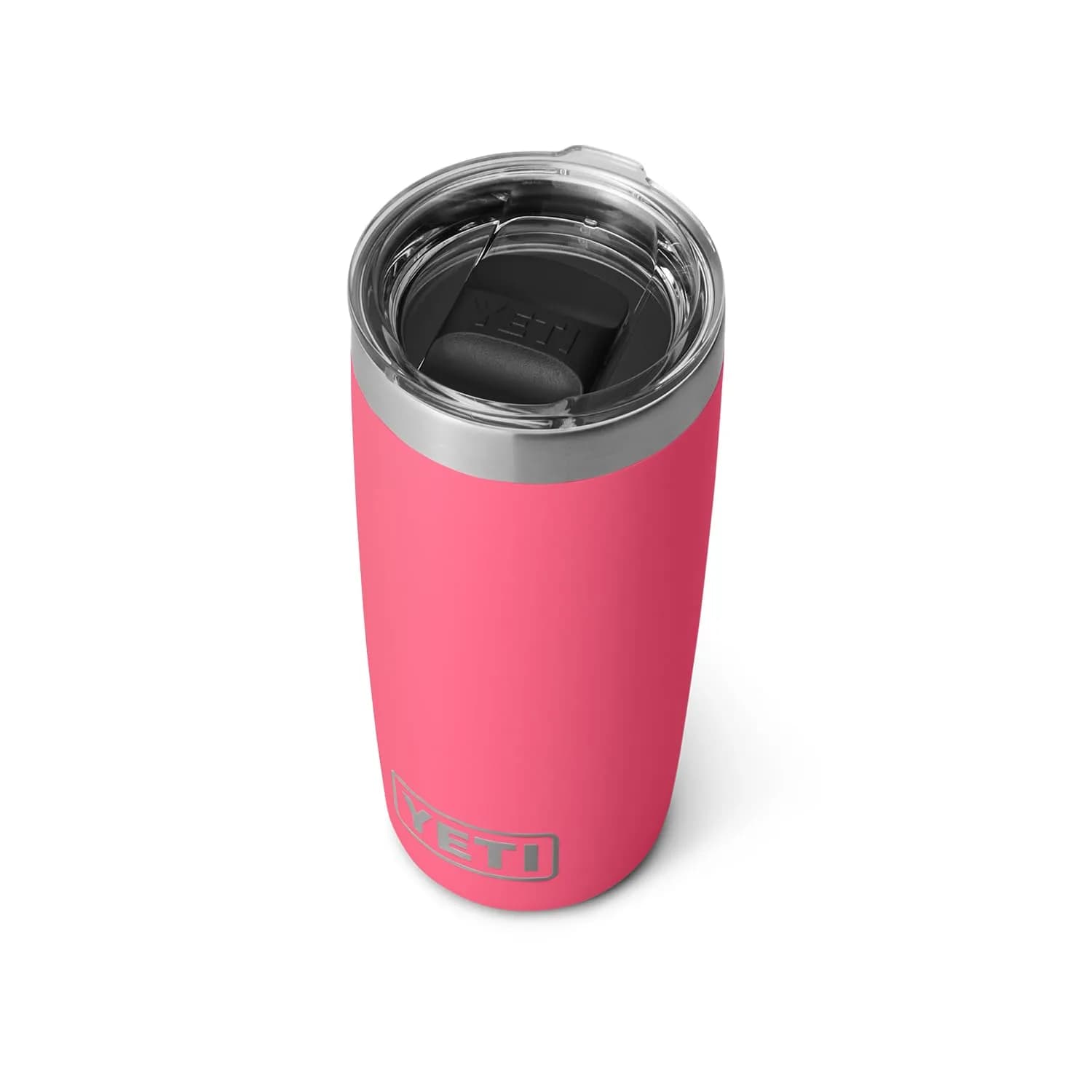 YETI Rambler 10 oz Tumbler, Stainless Steel, Vacuum Insulated with MagSlider Lid, Big Sky Blue | 296ml (10 fl oz) — Tropical Pink