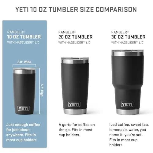 YETI Rambler 10 oz Tumbler, Stainless Steel, Vacuum Insulated with MagSlider Lid, Tropical Pink | 295ml (10 fl oz) thumbnail 2