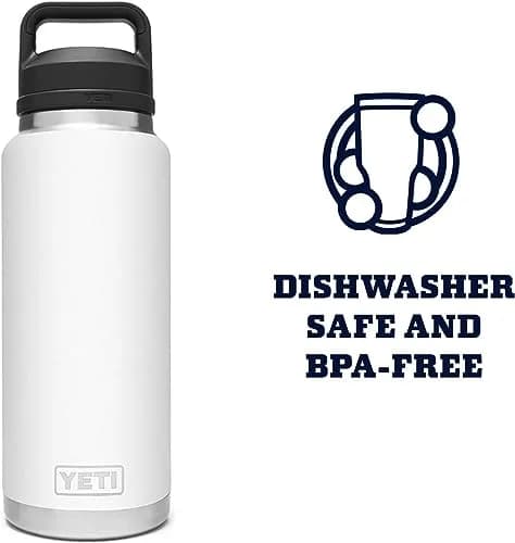 YETI Rambler 36 oz Bottle Vacuum Insulated Stainless Steel with Chug Cap, Tropical Pink | Leakproof, Durable, Keeps Drinks Hot/Cold thumbnail 6