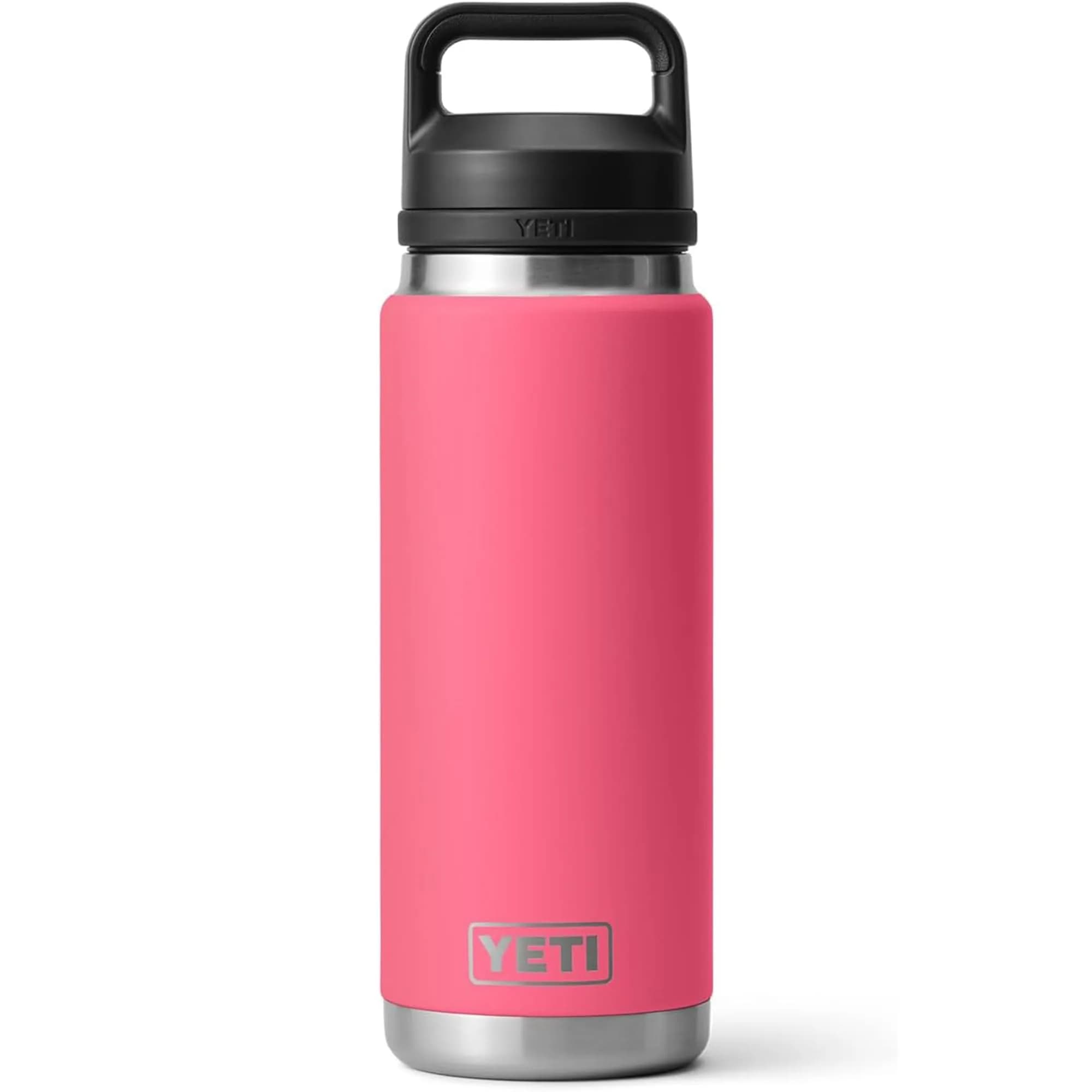 YETI Rambler 26 oz Bottle Vacuum Insulated Stainless Steel with Chug Cap, White — Tropical Pink