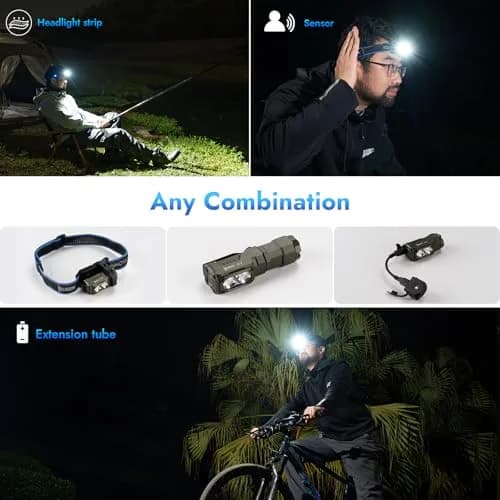 WUBEN E7 1800 Lumen Mini Flashlight with Magnet | Super Bright 6 Modes EDC Flashlight, IP68 Waterproof, Type-C LED thumbnail 5