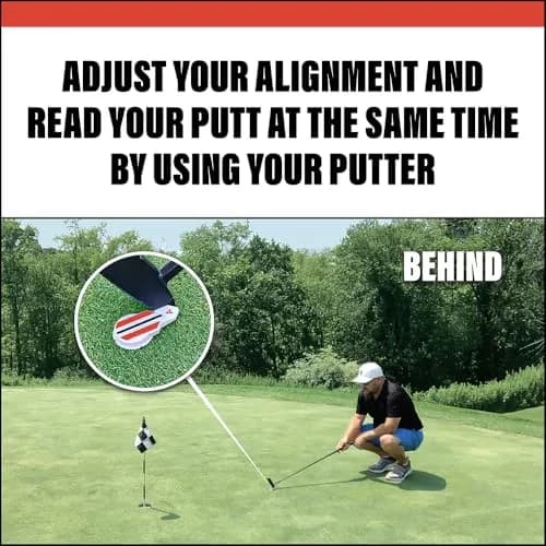 Alignment Ball Mark Red Golf Club Putting Alignment Aid Tool | USGA Compliant thumbnail 8