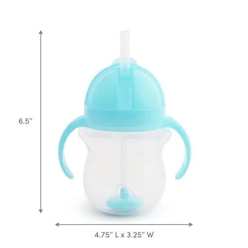 Munchkin Any Angle Sippy Cup 7oz | Spill Proof Weighted Straw for Toddlers thumbnail 6