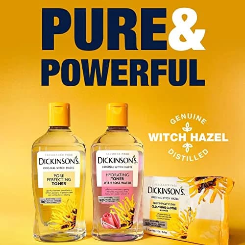 Dickinson's Witch Hazel Hydrating Toner Rosewater 16 Fl Oz | Alcohol-Free, 98% Natural Formula for Sensitive Skin thumbnail 8