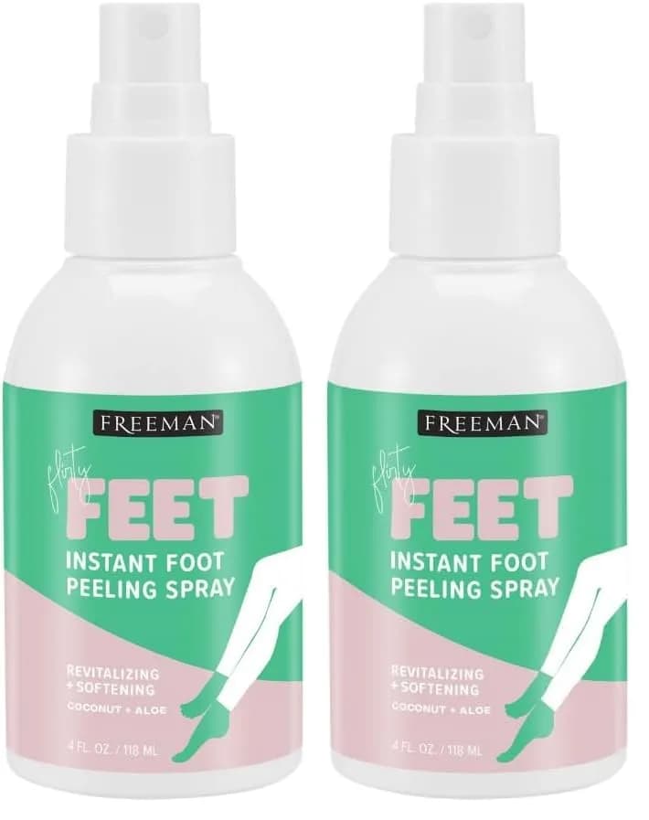 Freeman Flirty Feet Coconut & Aloe Foot Peeling Spray 236ml (8 fl.oz.) | Exfoliates Dead Skin for Soft Feet thumbnail 2