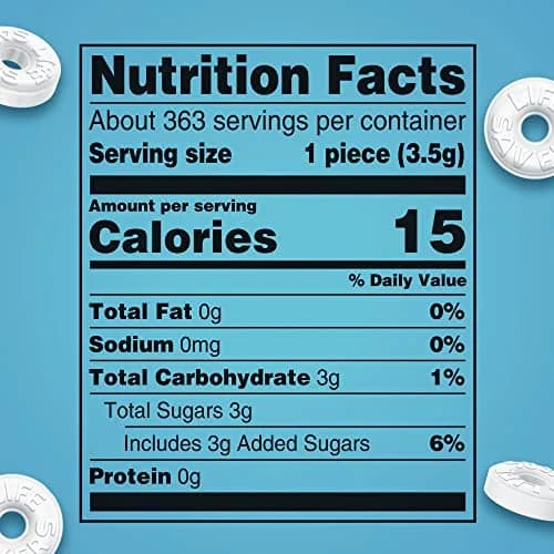 Life Savers Pep-O-Mint Hard Candy Individually Wrapped, Party Size Bulk Bag 1.63 kg (2.8 LB) — Fresh Breath Mint thumbnail 8