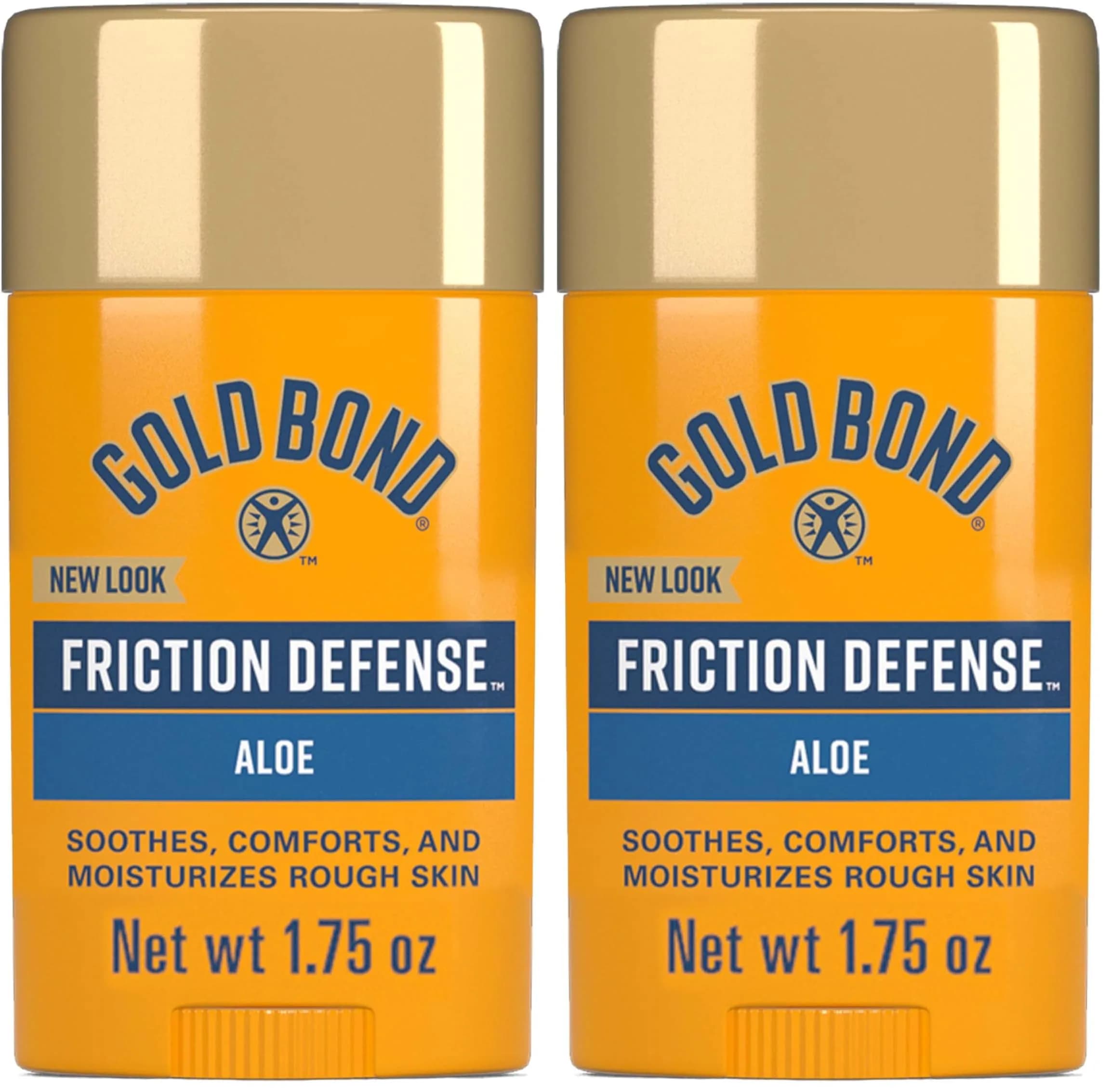 Gold Bond Friction Defense Stick with Aloe, 100g (3.5 oz) Pack of 2 | Prevents Chafing & Soothes Skin - main product image