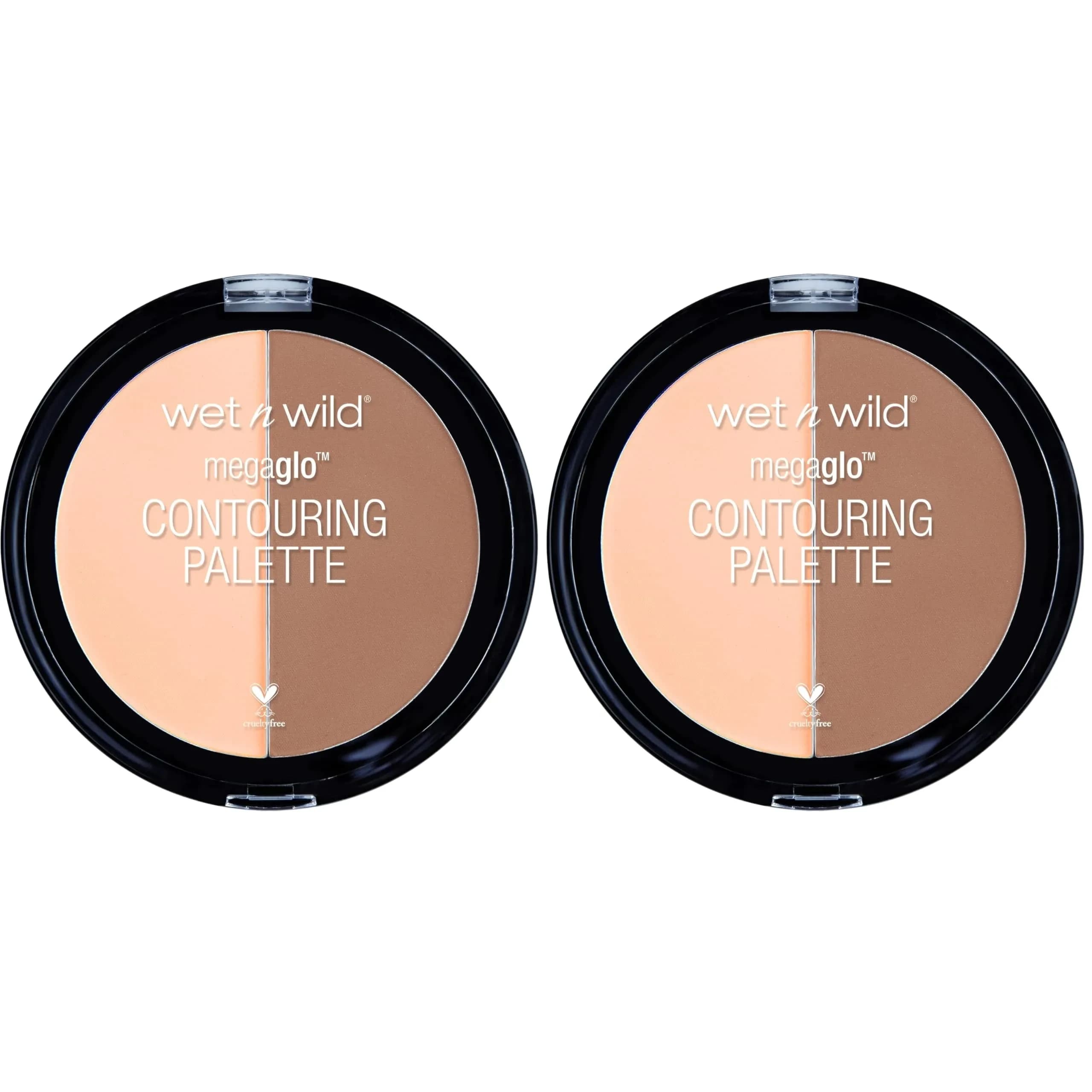 wet n wild MegaGlo Contour Palette Dulce De Leche 2 Count | Sculpted Face Contour & Highlight Kit