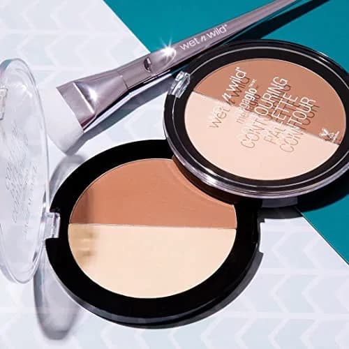 wet n wild MegaGlo Contour Palette Dulce De Leche 2 Count | Sculpted Face Contour & Highlight Kit thumbnail 6
