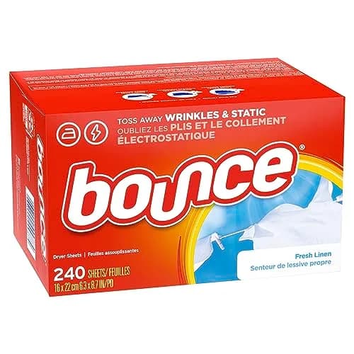 Bounce Fabric Softener Sheets Fresh Linen Scent 480 Count (2.2 kg / 4.8 lb) | Controls Static Cling & Reduces Wrinkles thumbnail 2