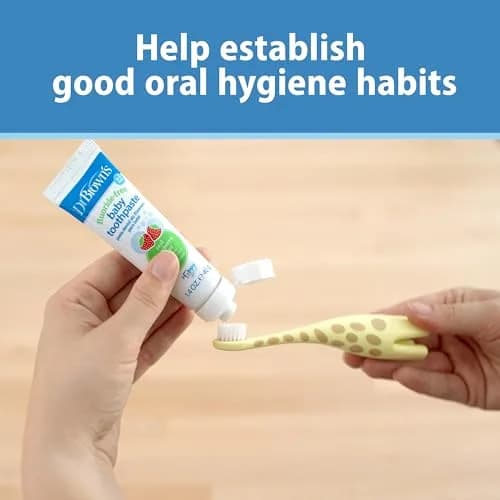 Dr. Brown's Infant-to-Toddler Training Toothbrush Soft Giraffe 2-Pack | BPA-Free for Ages 0-3 Years thumbnail 6