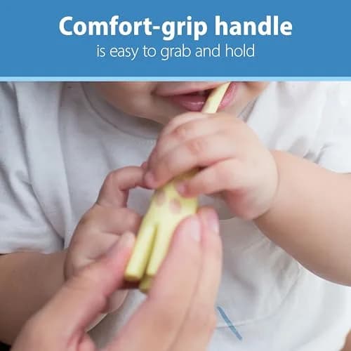 Dr. Brown's Infant-to-Toddler Training Toothbrush Soft Giraffe 2-Pack | BPA-Free for Ages 0-3 Years thumbnail 3