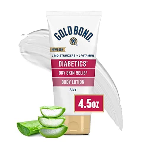 Gold Bond Diabetic Body Lotion, Dry Skin Relief with Vitamin E & Aloe, 4.5 oz (Pack of 2) | Hydrates & Soothes Flaky Skin thumbnail 1