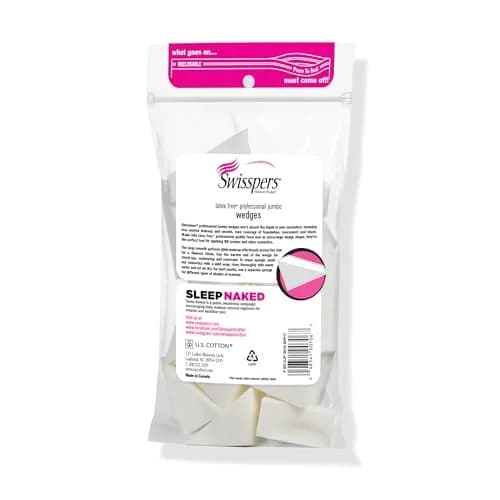 Swisspers Premium Pro Cosmetic Wedges, Jumbo Size, 32 Count (Pack of 2) | Latex-Free Makeup Sponges for Precision Blending thumbnail 7