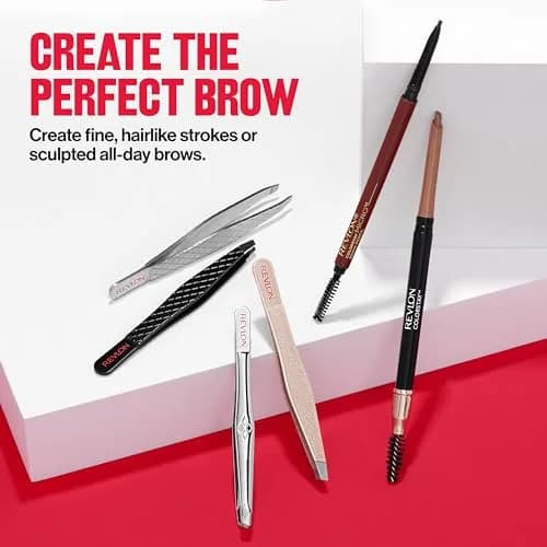 REVLON Expert Slant Tip Tweezer, Stainless Steel | Pack of 2 | 4.5 cm (1.9 in) thumbnail 9