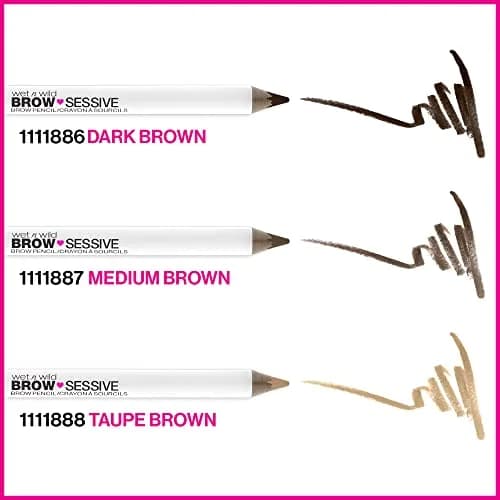 wet n wild Brow-Sessive Brow Pencil Dark Brown (Pack of 2) | Ultra-Precise Dual Ended Spoolie Brush thumbnail 5