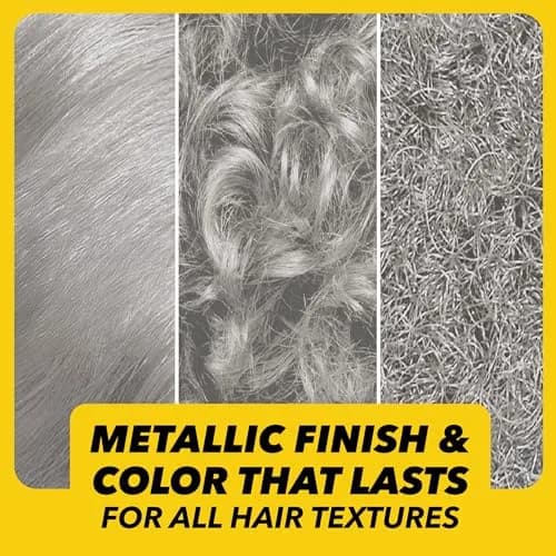 Got2B Metallics Permanent Hair Color M71 Metallic Silver Kit (2x50ml/1.69 Fl Oz) | Multi-Dimensional Metallic Shine thumbnail 4