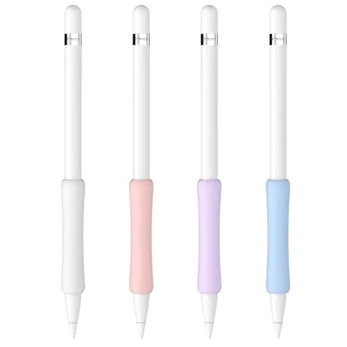 FAFALITHIC 4 Pack Silicone Grip for Apple Pencil 1st Gen, Pro, 2nd Gen, USB-C | White/Purple/Pink/Blue thumbnail 7