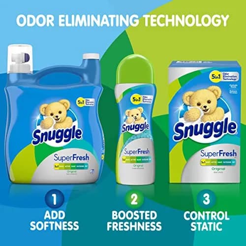 Snuggle Plus SuperFresh Fabric Softener Dryer Sheets Original Scent, 400 Count (200 Count x 2 Packs) thumbnail 7