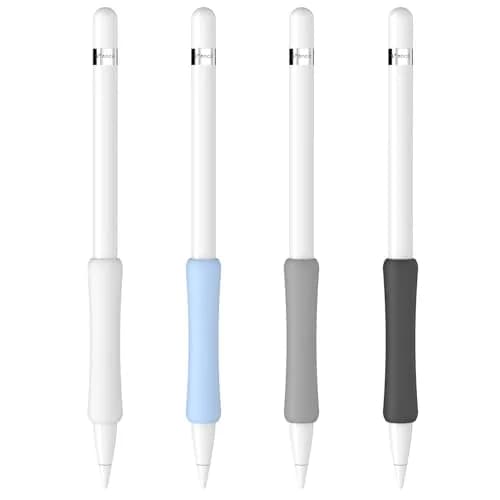 FAFALITHIC 4 Pack Silicone Grip for Apple Pencil 1st Gen, Pro, 2nd Gen, USB-C | Comfortable Writing & Precise Control thumbnail 7