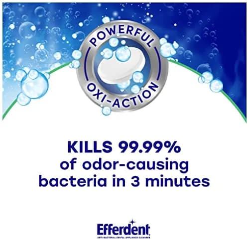 Efferdent Minty Fresh & Clean Retainer Cleaning Tablets 252 Count (126 Tablets x 2) | Kills 99.99% Odor-Causing Bacteria thumbnail 3