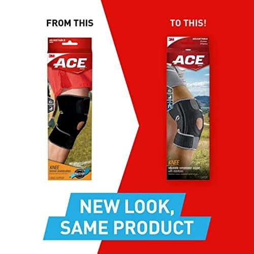 ACE Brand Adjustable Knee Brace with Side Stabilizers & Compression, Pack of 2 | Orthopedic Brace for Arthritis & Painful Joints thumbnail 5