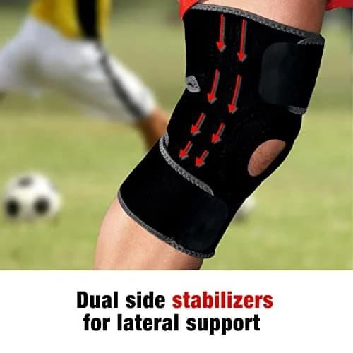 ACE Brand Adjustable Knee Brace with Side Stabilizers & Compression, Pack of 2 | Orthopedic Brace for Arthritis & Painful Joints thumbnail 7