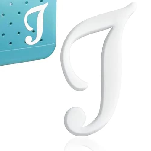 CTOHN Letter Charm for Bogg Bag, Alphabet 'I' - White Plastic | Personalized Bag Accessory thumbnail 1