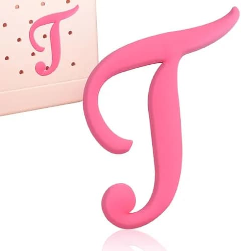 CTOHN Pink Letter Charm for Bogg Bag | Alphabet Insert Accessory (1 pc) thumbnail 1