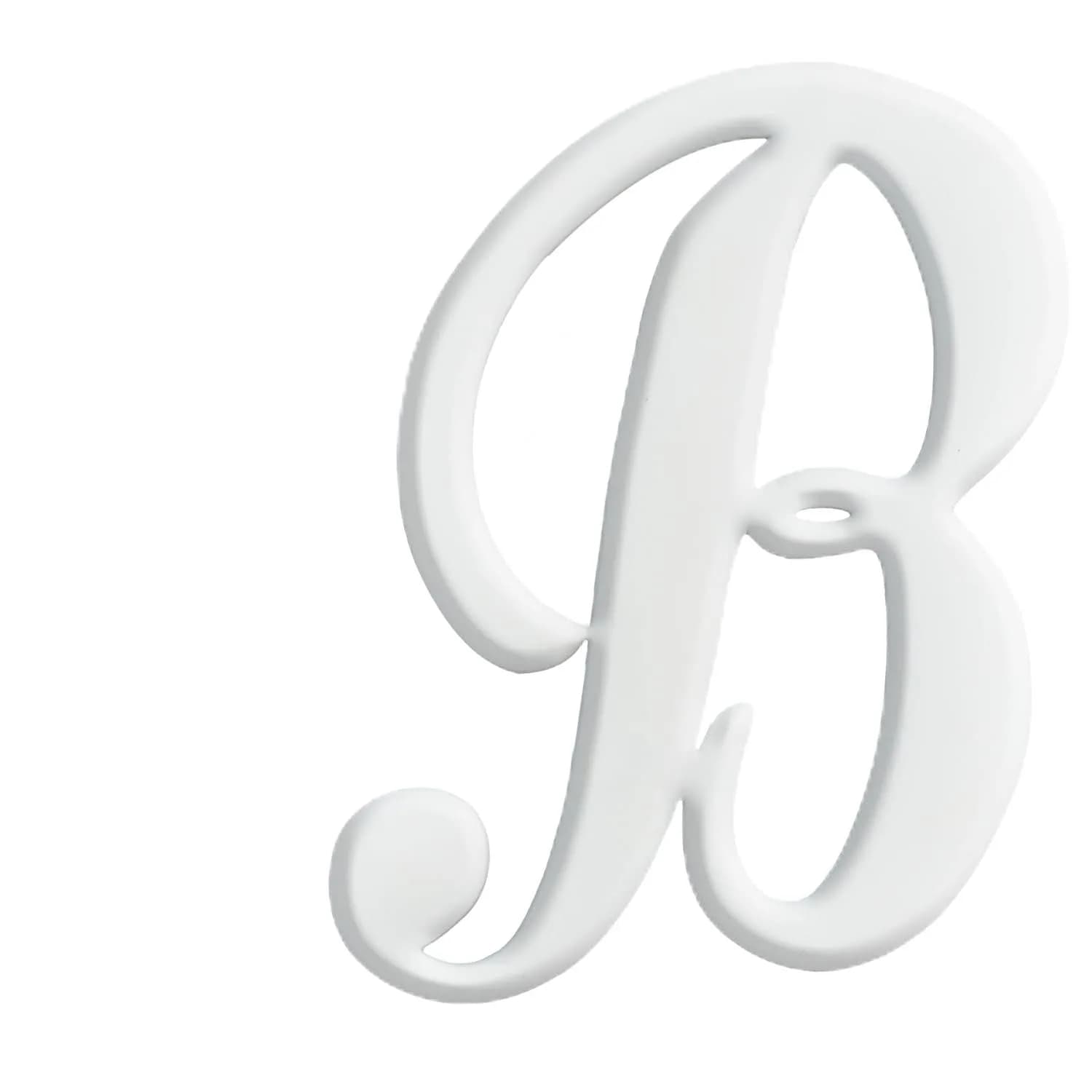 CTOHN Letter Charms for Bogg Bag, Alphabet Lettering Accessories (White, B) | Personalized DIY Bag Decor