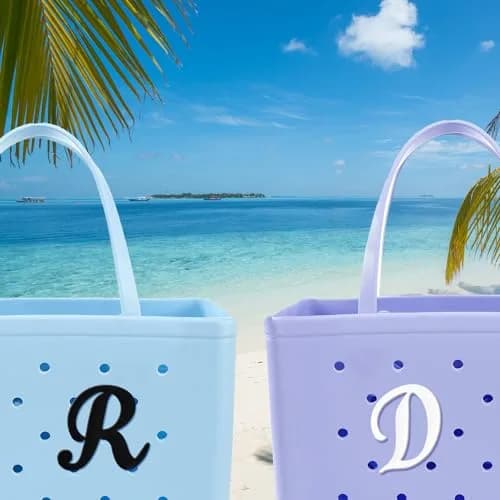 CTOHN Letter Charms for Bogg Bag, Alphabet Lettering Accessories (White, B) | Personalized DIY Bag Decor thumbnail 5