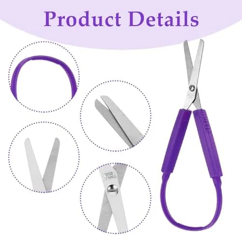 Yolev Loop Scissors 3Pcs | Safe, Ambidextrous Kids Craft Scissors 14cm thumbnail 3