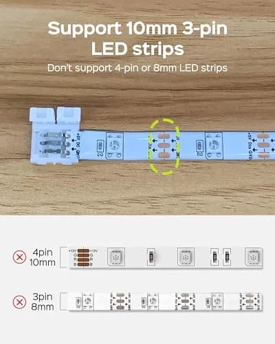 JACKYLED 30 Pcs 3-Pin LED Connectors 10mm L Shape | Unwired Solderless Gapless Adapter for WS2811, SK6812, 72W thumbnail 4