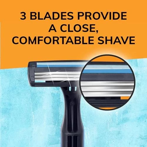 BIC Comfort 3 Advance Disposable Razors for Men | Ultra-Soothing Close Shave, 4 Piece Set thumbnail 3